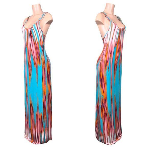 Tart Wynn Maxi Summer Dress Women's Size S Multicolor Spaghetti's Strap $159 - Picture 3 of 7